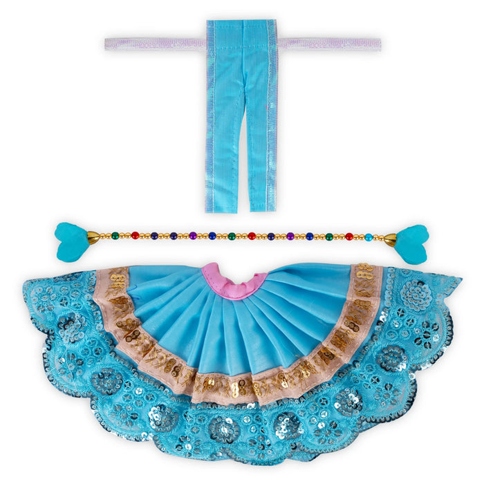 Krishna Dress - Size 5 | 10.5 Inches Dia/ Kanha Ji Dress/ Krishna Fancy Dress for Laddu Gopal - Laddu Gopal, Krishna & Radha Rani Dress