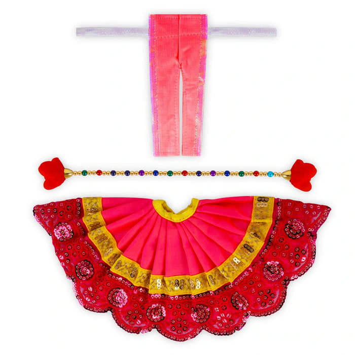 Krishna Dress - Size 6 | 12.5 Inches Dia/ Kanha Ji Dress/ Krishna Fancy Dress for Laddu Gopal - Laddu Gopal, Krishna & Radha Rani Dress