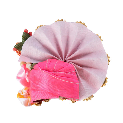 Turban - 3 x 4 Inches | Kireedam/ Fancy Mukut/ Pagdi/ Crown for Deity/ Assorted Colour and Design - Head & Face Accessories