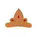 Moti Crown - 7.5 Inch | Kireedam/ Mukut/ Kiritam for Deity/ Assorted Design - Head & Face Accessories