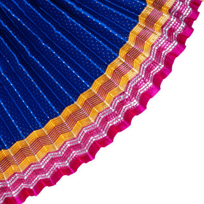 Amman Pavadai - 15 x 29 Inches | Lehenga Patka/ Satin Devi Vastra for Deity Decor/ Assorted Colour - Devi Dress