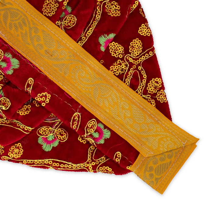 Dhoti Set - 8 Inches | Readymade Panchakacham/ Panchagajam Dhoti for Deity