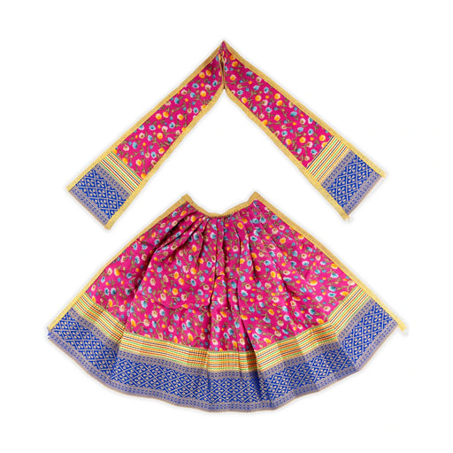 Devi Dress - 10 x 19 Inches | Silk Border Design Mata Dress/ Devi Vastra for Deity - Devi Dress