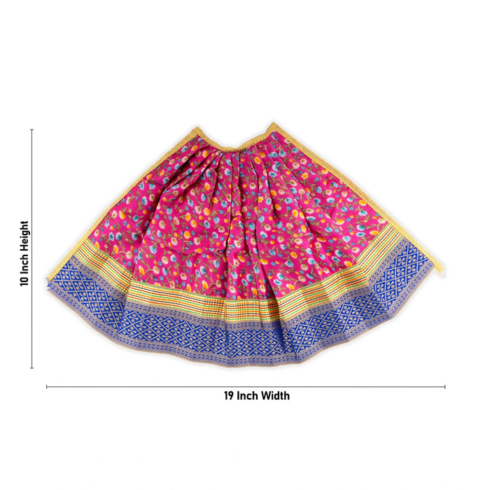 Devi Dress - 10 x 19 Inches | Silk Border Design Mata Dress/ Devi Vastra for Deity - Devi Dress