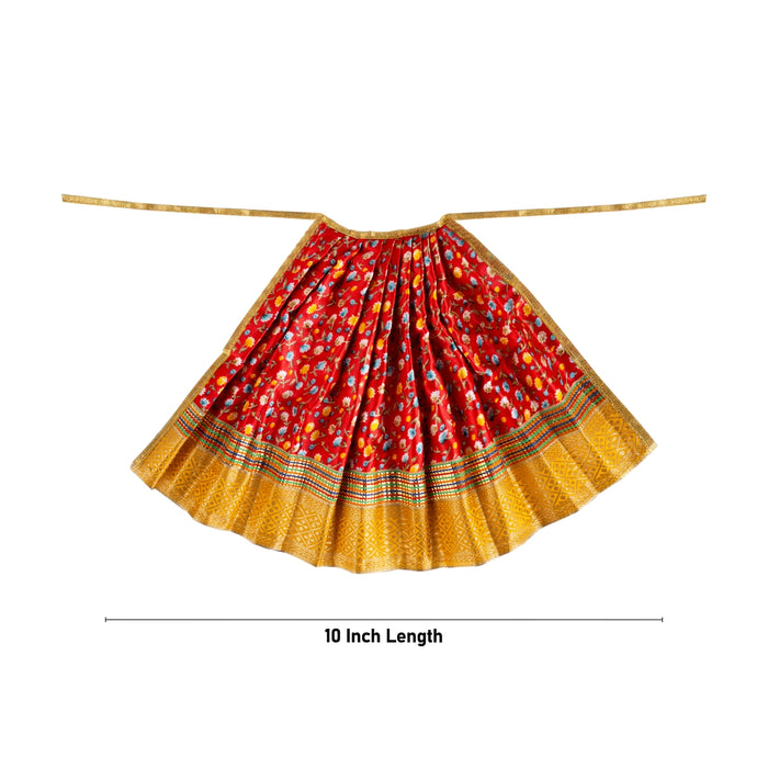 Devi Dress - 10 x 19 Inches | Silk Border Design Mata Dress/ Devi Vastra for Deity - Devi Dress