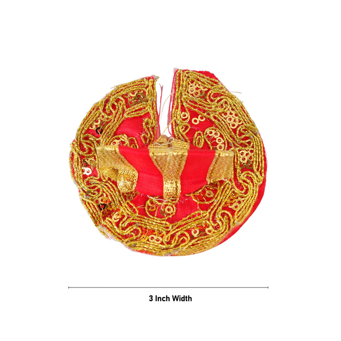 Krishna Dress - 1 x 3 Inches | Kanha Ji Dress/ Embroidery Design Laddu Gopal Ji Dress for Deity - Laddu Gopal, Krishna & Radha Rani Dress