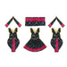 Ram Darbar Dress Set - 12 Inches | 3 Pcs/ Velvet & Embroidery Design Ram Sita Laxman Vastra for Deity Decor - Bhagwan Vastra