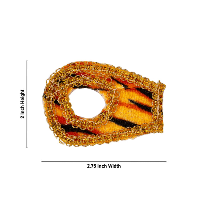 Shivling Poshak - 2 x 2.75 Inches | Shivling Dress/ Shivling Jaladhari Poshak for Deity - Bhagwan Vastra