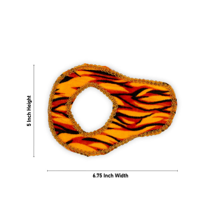 Shivling Poshak - 5 x 6.75 Inches | Shivling Dress/ Shivling Jaladhari Poshak for Deity - Bhagwan Vastra