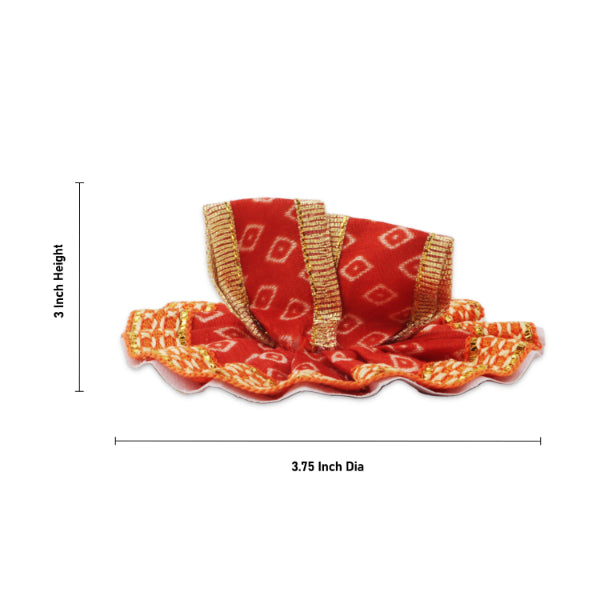 Krishnar Dress - 3.75 Inches | Krishna Idol Dress/ Krishna Murti Dress/ Krishna Clothes for Murti/ Assorted Colour - Laddu Gopal Dress