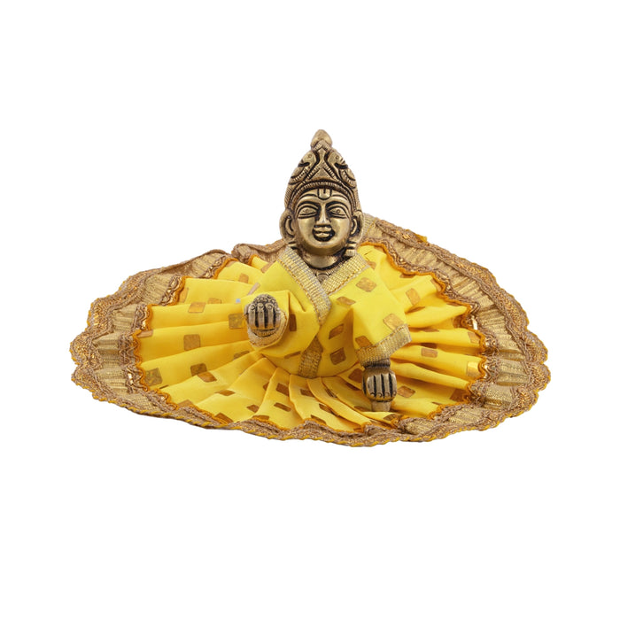 Gol Poshak - 7 Inches | Krishnar Dress / Krishna Idol Costume / Clothes for Krishna Murti/ Assorted