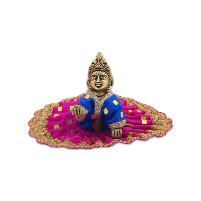 Gol Poshak - 7 Inches | Krishnar Dress / Krishna Idol Costume / Clothes for Krishna Murti/ Assorted