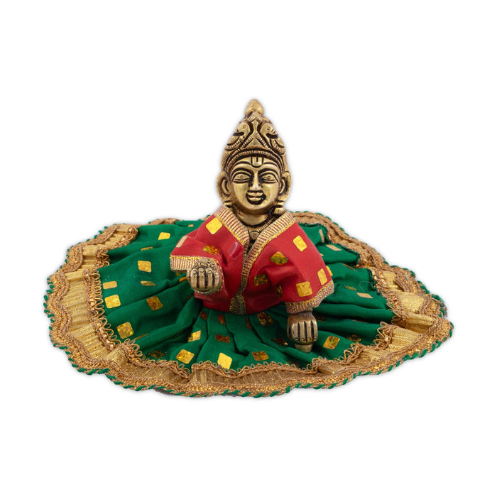 Gol Poshak - 7 Inches | Krishnar Dress / Krishna Idol Costume / Clothes for Krishna Murti/ Assorted