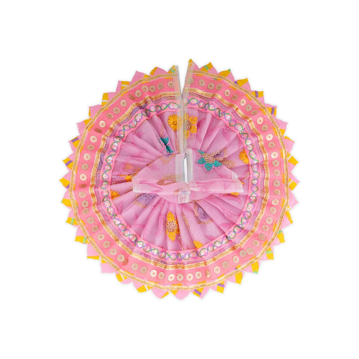 Krishna Dress - 4 Size | Fancy Work Laddu Gopal Ji Dress / Kanha Dress for Deity / Gol Poshak - Laddu Gopal, Krishna & Radha Rani Dress