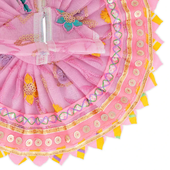 Krishna Dress - 4 Size | Fancy Work Laddu Gopal Ji Dress / Kanha Dress for Deity / Gol Poshak - Laddu Gopal, Krishna & Radha Rani Dress