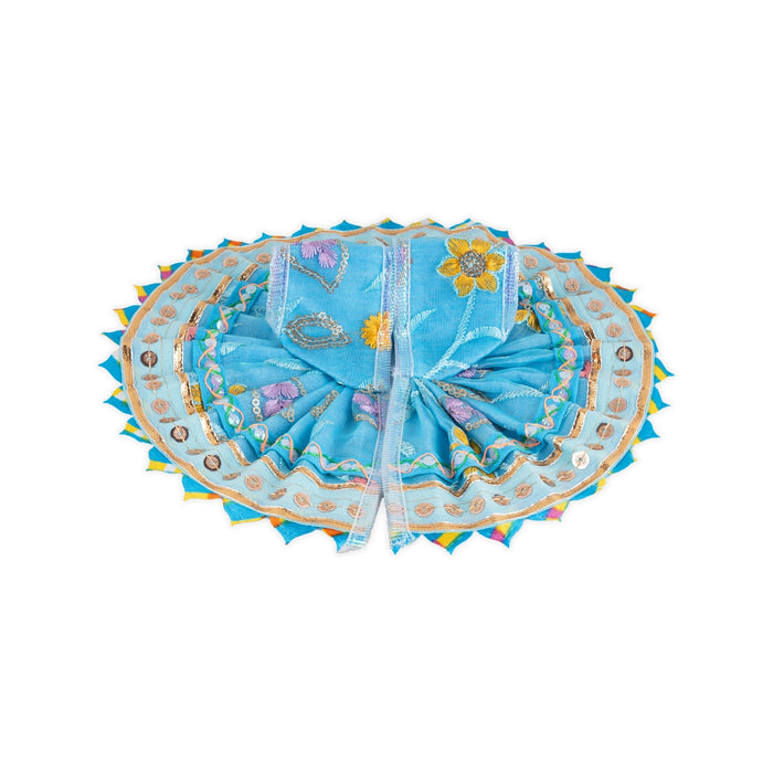 Krishna Dress - 4 Size | Fancy Work Laddu Gopal Ji Dress / Kanha Dress for Deity / Gol Poshak - Laddu Gopal, Krishna & Radha Rani Dress