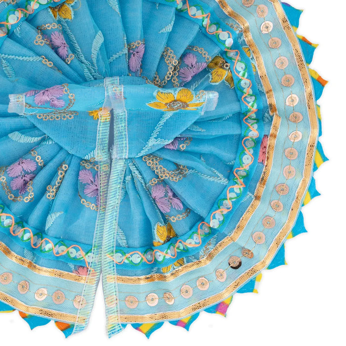Krishna Dress - 4 Size | Fancy Work Laddu Gopal Ji Dress / Kanha Dress for Deity / Gol Poshak - Laddu Gopal, Krishna & Radha Rani Dress