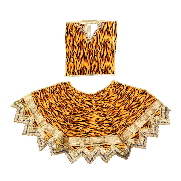 Mahadev Costume - 16 x 24 Inches | Velvet Shivan Costume / Shivji Dress / Shivan Dress for Deity - Bhagwan Vastra