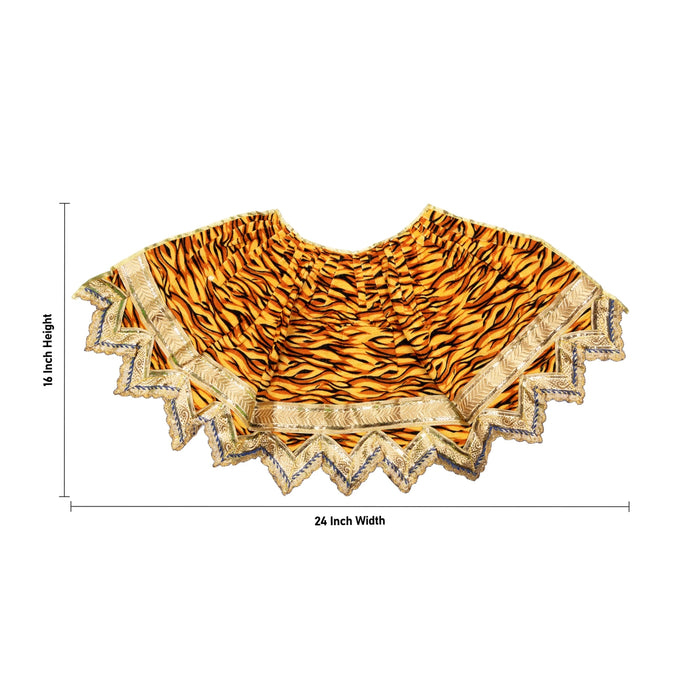 Mahadev Costume - 16 x 24 Inches | Velvet Shivan Costume / Shivji Dress / Shivan Dress for Deity - Bhagwan Vastra