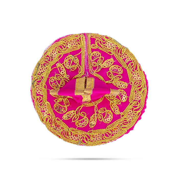 Krishna Dress - 4 Inches | Embroidery Design Kanha Ji Dress/ Laddu Gopal Ji Dress for Deity - Laddu Gopal, Krishna & Radha Rani Dress