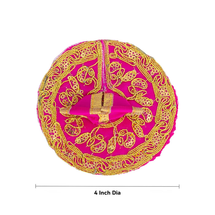 Krishna Dress - 4 Inches | Embroidery Design Kanha Ji Dress/ Laddu Gopal Ji Dress for Deity - Laddu Gopal, Krishna & Radha Rani Dress