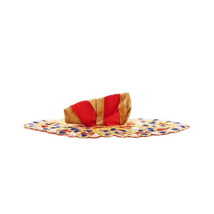 Krishnar Dress - 5.5 Inches | Gol Poshak / Krishna Idol Costume / Krishnar Dress / Krishna Clothes for Murti/ Assorted