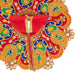 Krishna Dress - 10 Inches | Fancy Work Laddu Gopal Ji Dress / Kanha Dress for Deity / Gol Poshak - Laddu Gopal, Krishna & Radha Rani Dress