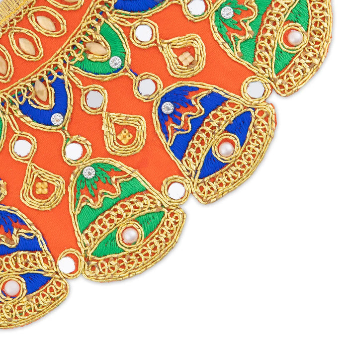 Devi Dress - 4 Inches | Embroidery Mata Rani Poshak/ Mata Dress / Amman Pavadai for Deity/ Assorted