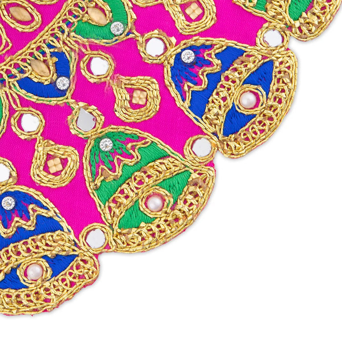 Devi Dress - 4 Inches | Embroidery Mata Rani Poshak/ Mata Dress / Amman Pavadai for Deity/ Assorted