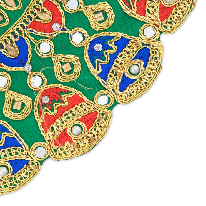 Devi Dress - 4 Inches | Embroidery Mata Rani Poshak/ Mata Dress / Amman Pavadai for Deity/ Assorted