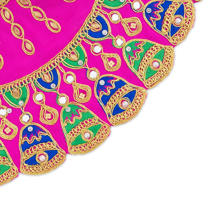 Mata Dress - 4 Inches | Amman Pavadai / Lehenga Patka / Devi Vastra / Mata Rani Poshak for Deity/ Assorted