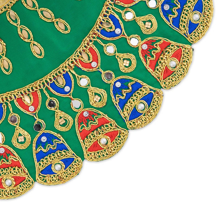Mata Dress - 4 Inches | Amman Pavadai / Lehenga Patka / Devi Vastra / Mata Rani Poshak for Deity/ Assorted