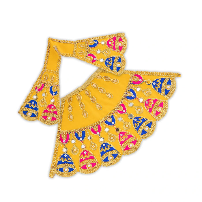 Mata Dress - 4 Inches | Amman Pavadai / Lehenga Patka / Devi Vastra / Mata Rani Poshak for Deity/ Assorted
