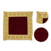 Pooja Aasan - 5 x 5 Inches | Velvet With Embossed Jari Design Pooja Mat/ Pooja Aasan Mat for Deity - Pooja Aasan