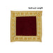 Pooja Aasan - 5 x 5 Inches | Velvet With Embossed Jari Design Pooja Mat/ Pooja Aasan Mat for Deity - Pooja Aasan
