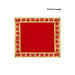 Pooja Aasan - 7 x 7 Inches | Velvet With Embossed Jari Design Pooja Mat/ Pooja Aasan Mat for Deity - Pooja Aasan & Bajot & Pooja Mat
