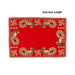Pooja Aasan - 9 x 13 Inches | Velvet With Embroidery Design Pooja Mat / Pooja Aasan Mat for Deity - Pooja Aasan