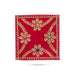 Pooja Aasan - 5 x 5 Inches | Velvet With Embroidery Design Pooja Mat/ Pooja Aasan Mat for Deity - Pooja Aasan & Bajot & Pooja Mat