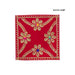 Pooja Aasan - 5 x 5 Inches | Velvet With Embroidery Design Pooja Mat/ Pooja Aasan Mat for Deity - Pooja Aasan & Bajot & Pooja Mat