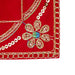 Pooja Aasan - 8 x 8 Inches | Velvet With Embroidery Design Pooja Mat/ Pooja Aasan Mat for Deity - Pooja Aasan & Bajot & Pooja Mat