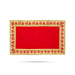 Pooja Aasan - 7 x 12 Inches | Velvet With Embossed Jari Design Pooja Mat/ Pooja Aasan Mat for Deity - Pooja Aasan & Bajot & Pooja Mat
