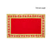 Pooja Aasan - 7 x 12 Inches | Velvet With Embossed Jari Design Pooja Mat/ Pooja Aasan Mat for Deity - Pooja Aasan & Bajot & Pooja Mat