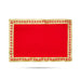 Pooja Aasan - 12 x 18 Inches | Velvet With Embossed Jari Design Pooja Mat/ Pooja Aasan Mat for Deity - Pooja Aasan & Bajot & Pooja Mat