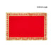 Pooja Aasan - 12 x 18 Inches | Velvet With Embossed Jari Design Pooja Mat/ Pooja Aasan Mat for Deity - Pooja Aasan & Bajot & Pooja Mat