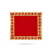 Pooja Aasan - 10 x 10 Inches | Velvet With Embossed Jari Design Pooja Mat/ Pooja Aasan Mat for Deity - Pooja Aasan & Bajot & Pooja Mat