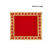 Pooja Aasan - 10 x 10 Inches | Velvet With Embossed Jari Design Pooja Mat/ Pooja Aasan Mat for Deity - Pooja Aasan & Bajot & Pooja Mat