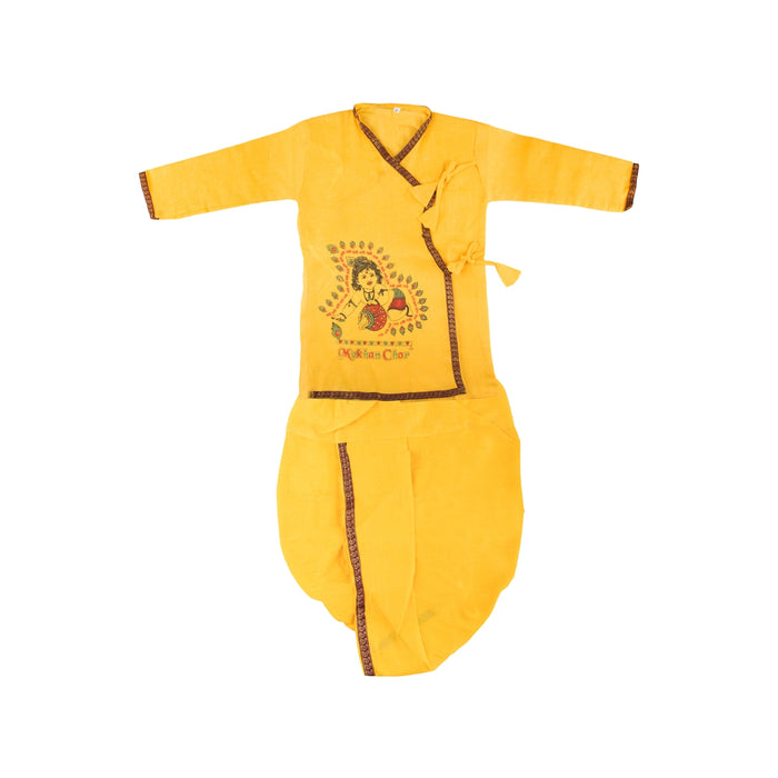 Bal Krishna Dress Set - Size 22 | Bal Krishna Costume/ Bal Kanha Dress for Kids - Ethnic Wear Sets