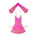 Radha Dress - 12 Inches | Embroidery Radha Rani Dress/ Radhai Fancy Dress for Deity - Laddu Gopal Dress