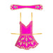 Radha Dress - 4 Inches | Embroidery Radha Costume/ Radhai Costume for Deity - Laddu Gopal Dress