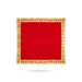 Pooja Aasan - 16 x 16 Inches | Velvet With Embossed Jari Design Pooja Mat/ Pooja Aasan Mat for Deity - Pooja Aasan & Bajot & Pooja Mat